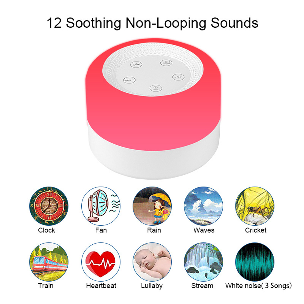 White Noise Machine Baby - Baby White Noise Machine Soother Adjustable