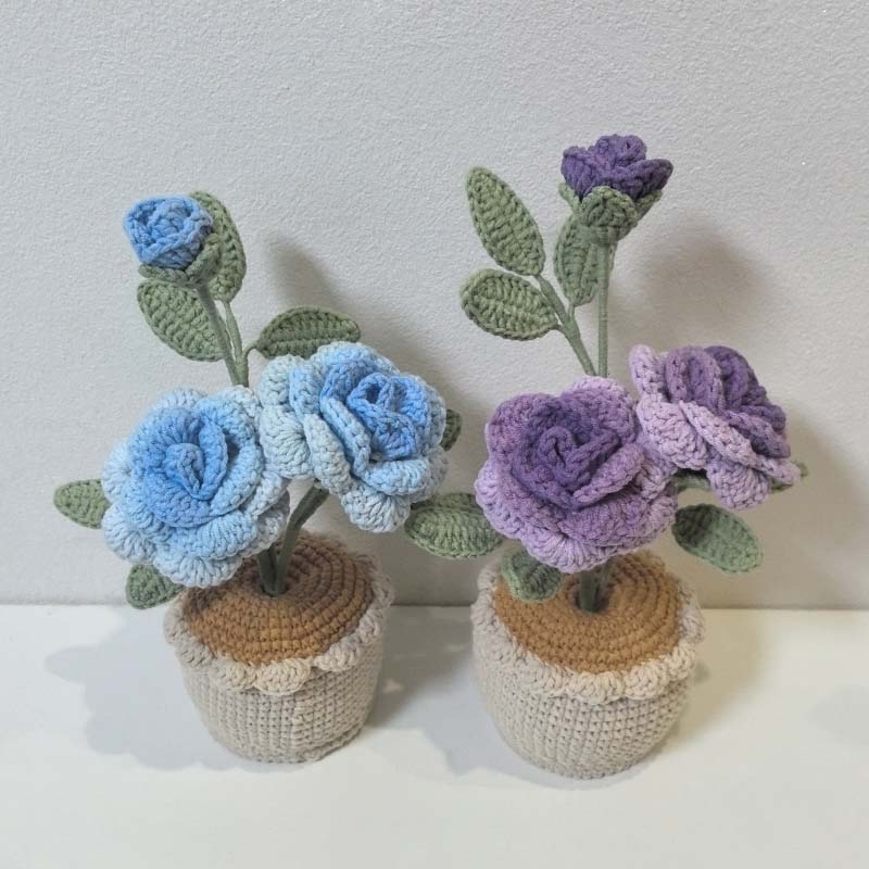 Crochet Flower Plant Vase Crea - đánh giá và giá Baby Products Hamper