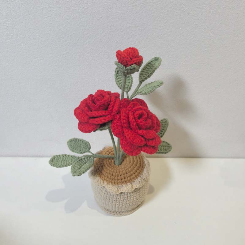 Crochet Flower Plant Vase Crea - đánh giá và giá Baby Products Hamper
