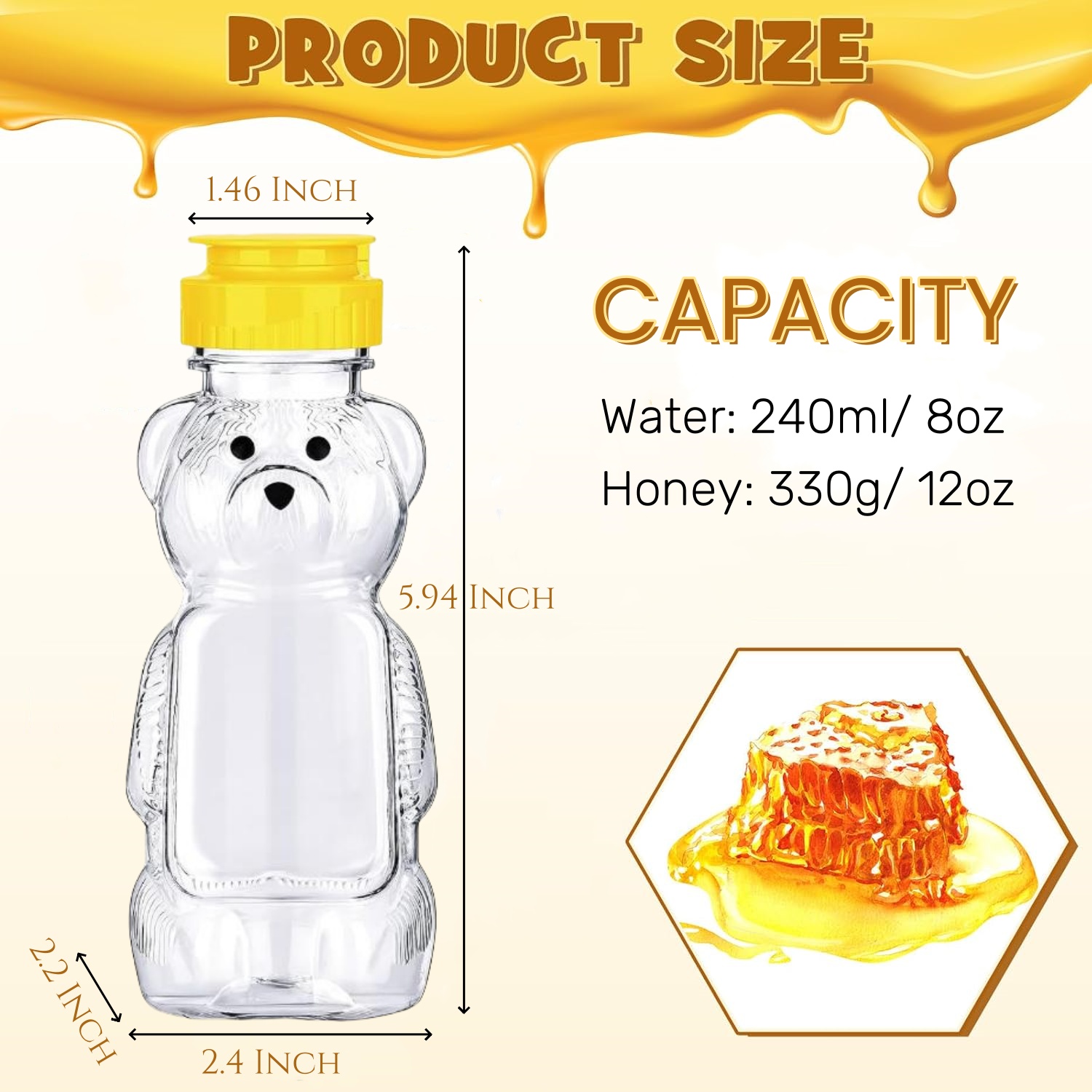 12-36pcs Plastic Bear Honey Ja - đánh giá và giá Baby Products Distributor